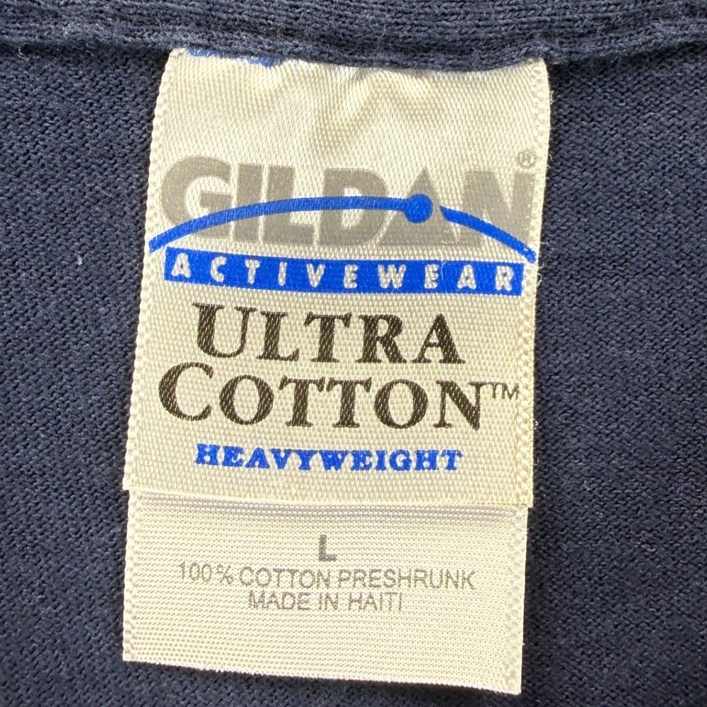 Gildan Cape Coral Florida Fire Rescue Pocket T-Shirt Mensβ Large Navy Blue L - Picture 3 of 7